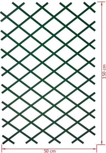 Nature zöld, pvc lugas rács 50 x 150 cm 6040702