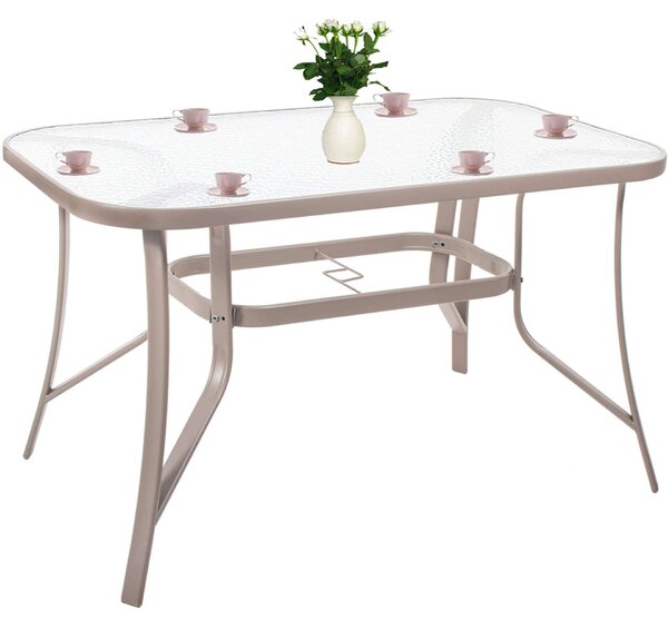 Springos kerti Asztal 120x70x70cm - Szürke