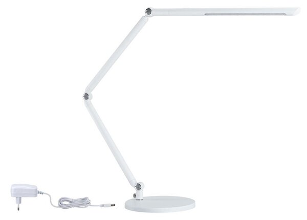 Asztali lámpa Paulmann, FlexBar, dimmable, Fehér, Dolgozószoba / iroda, Fém, Modern
