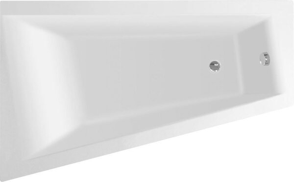 Aqualine Aqualine, METUJE kád 160x100x42cm, bal, lábak nélkül, fehér, G2610