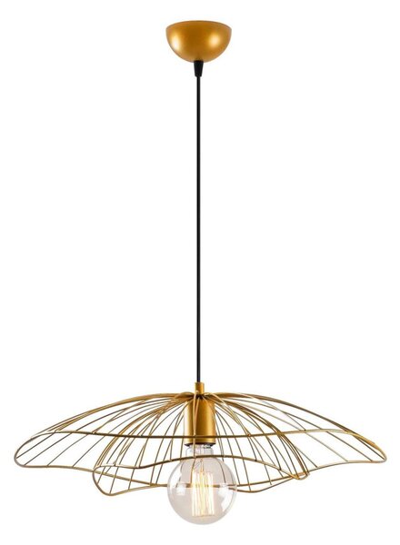 Tel 6502 arany fém függőlámpa, Ø50 cm