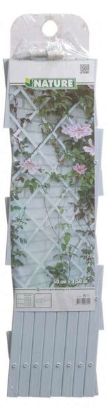 Nature 50x150 cm kerti pvc lugas rács fehér 6040701