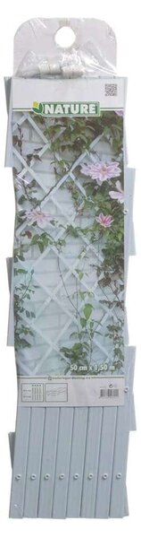 Nature 50x150 cm kerti pvc lugas rács fehér 6040701