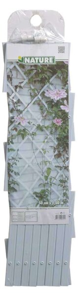 Nature 50x150 cm kerti pvc lugas rács fehér 6040701