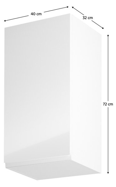 Felső konyhaszekrény G40 Aurellia (fehér + fényes fehér) (B)