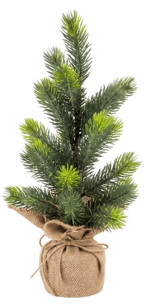 Műfenyő LITTLE SPRUCE LED világítással, 37 cm