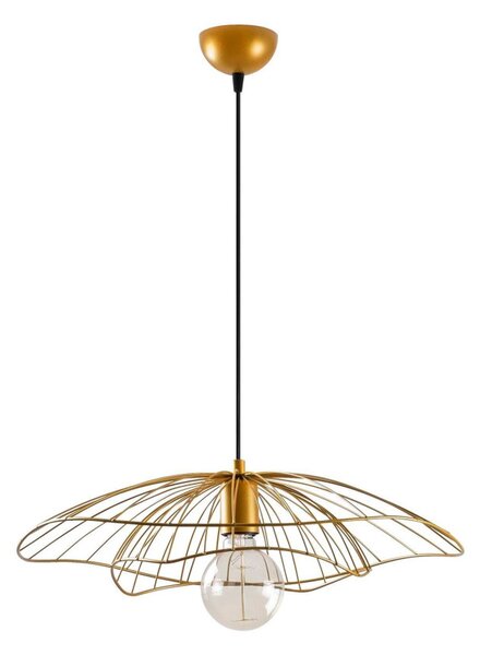 Tel 6502 arany fém függőlámpa, Ø50 cm