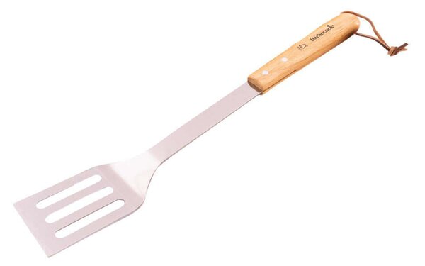 Barbecook BC-ACC-7071 rozsdamentes acél forgató lapát, gumifa nyél, 100% FSC, 46cm