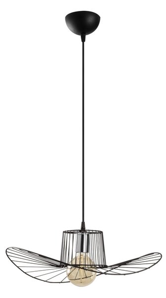 Tel 6721 fekete vas függőlámpa, Ø49 cm