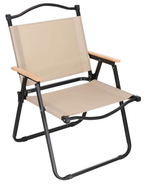 Springos összecsukható kerti Szék 78x52x52,5cm - Khaki, Fekete