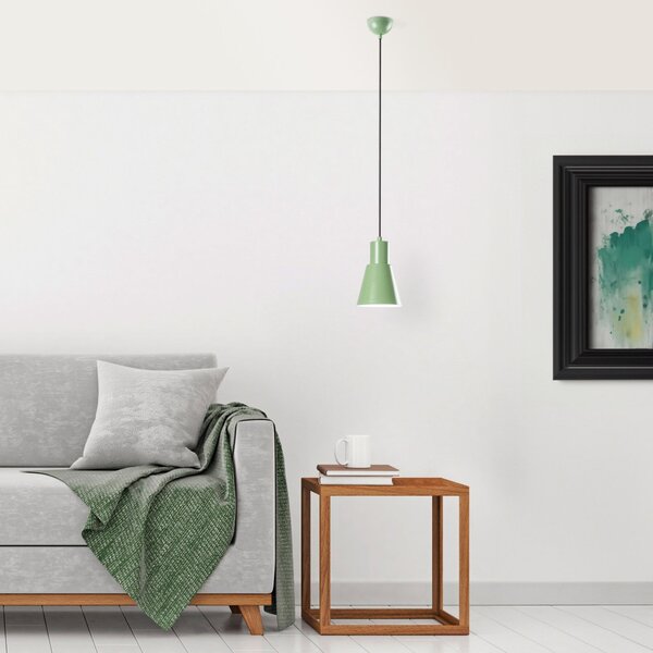 Konikkem Mint menta fém függőlámpa, Ø14 cm
