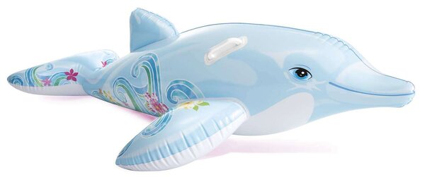 Felfújható delfin kék játék 175 x 66 cm intex 58535