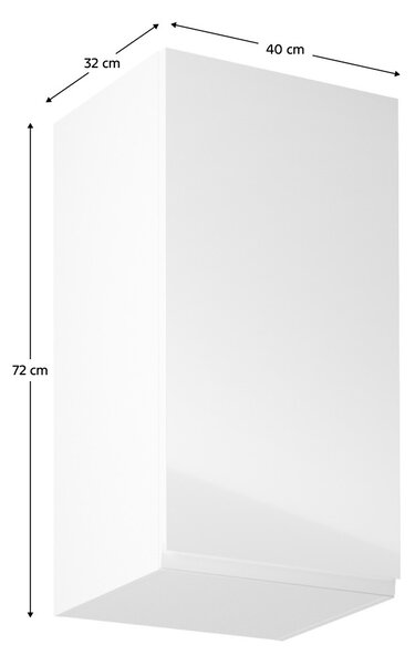 Felső konyhaszekrény G40 Aurellia (fehér + fényes fehér) (J)