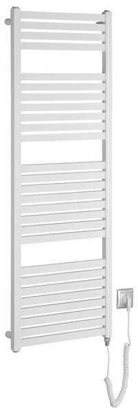 Aqualine Aqualine, TONDI-E elektromos fűtőtest, egyenes, 450x1330 mm, 500W, fehér, DE470T