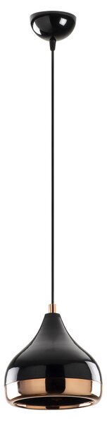 Yıldo 6866 fekete-réz vas függőlámpa, Ø17 cm