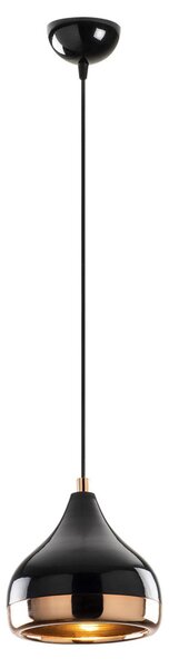 Yıldo 6866 fekete-réz vas függőlámpa, Ø17 cm
