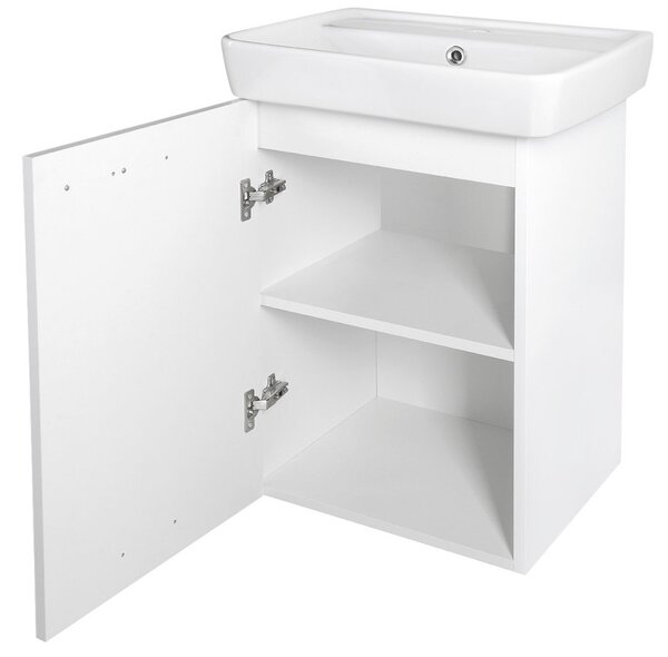 Aqualine Aqualine, ZOJA mosdószekrény 41,5x63x37,6 cm, fehér, 56372