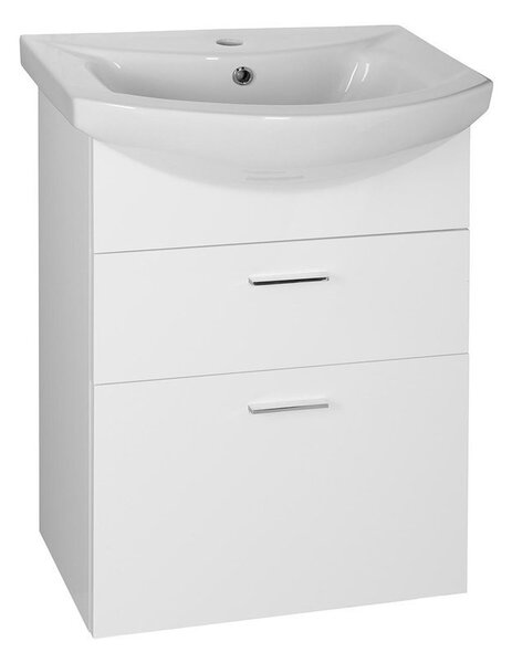 Aqualine Aqualine, ZOJA mosdó szekrény fiók 50,5x74x30 cm, fehér, 51051A