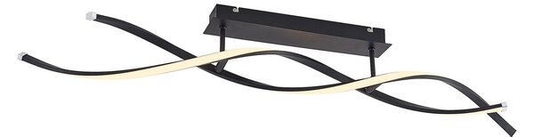 Mennyezeti Lámpa Lindby, Welina, dimmable, Fekete, Nappali, Fém, Modern