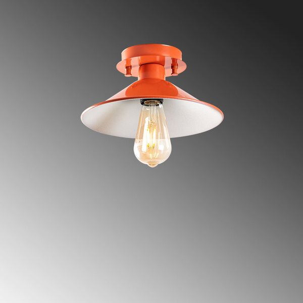 Koniksivama N-662 narancssárga fém függőlámpa, Ø24 cm