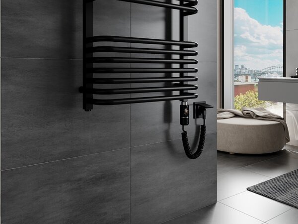 Mexen Apollo, elektromos fűtőelem 1210x550 mm + fűtőrúd 600 W, fekete, W117-1210-550-2600-70