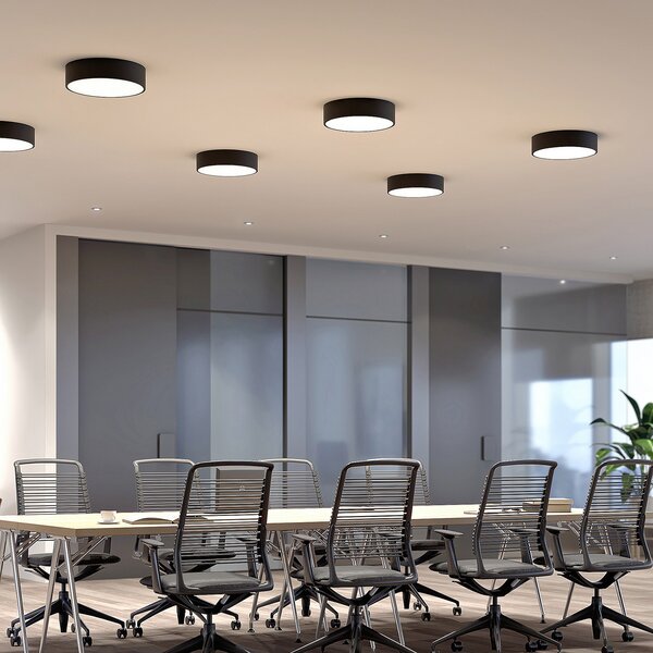 Mennyezeti Lámpa Arcchio, Noabelle, dimmable, Fekete, Konyha, Fém, Modern