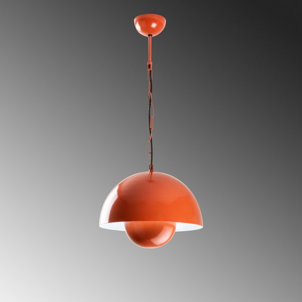 Kure 2676 narancssárga fém függőlámpa, Ø30 cm