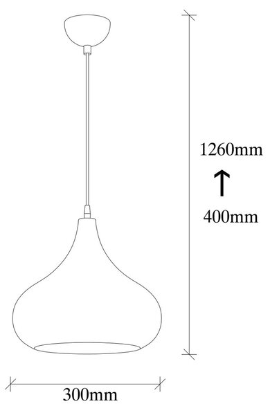 Sağlam 3774 fekete-arany fém függőlámpa, Ø30 cm