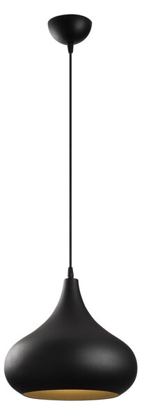 Sağlam 3774 fekete-arany fém függőlámpa, Ø30 cm