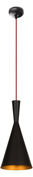 Elmas 3541 fekete-piros vas függőlámpa, Ø19 cm