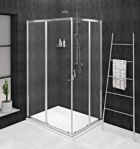 Gelco Gelco, SIGMA SIMPLY négyszögletes zuhanyparaván 1000x800 mm, bal / jobb változat, sarokbemenet, GS2110GS2180