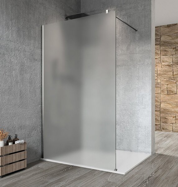 Gelco Gelco, VARIO CHROME egyrészes zuhanyparaván falra szereléshez, matt üveg, 1100 mm, GX1411GX1010