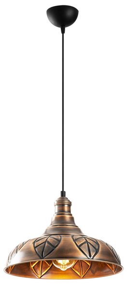 Sağlam 3714 réz fém függőlámpa, Ø32 cm