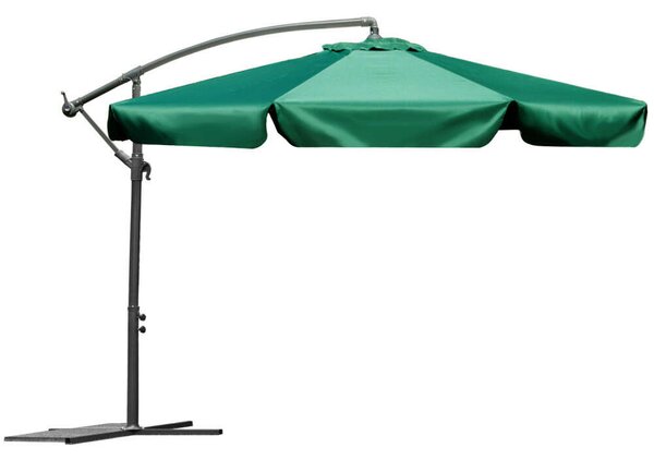 Plonos Összecsukható kerti Napernyő 6 részes , 350cm átmérőjű, 13kg - Zöld