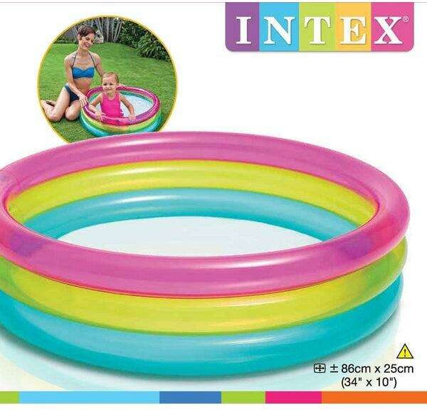 Intex Rainbow 86x25cm felfújható baba Medence (57104NP_)