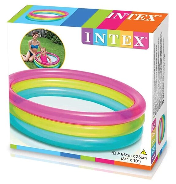Intex Rainbow 86x25cm felfújható baba Medence (57104NP_)