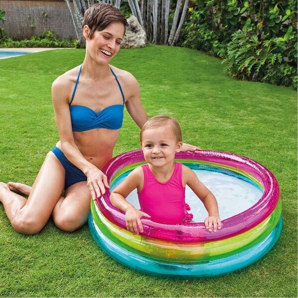 Intex Rainbow 86x25cm felfújható baba Medence (57104NP_)