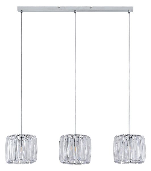 Függőlámpa Lindby, Sofia, dimmable, Átlátszó, Konyha, Műanyag, Modern