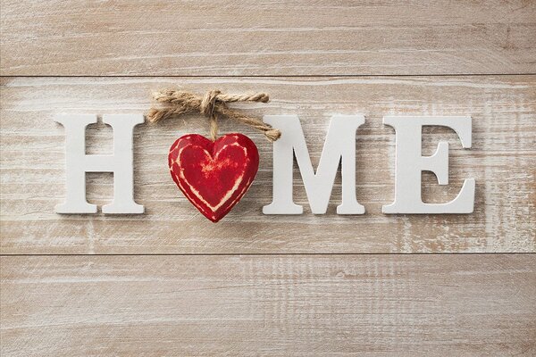 Tapéta Home felirattal
