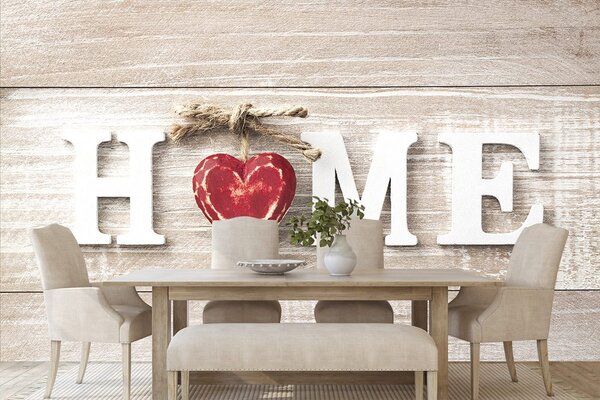 Tapéta Home felirattal