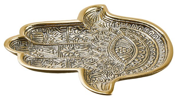 HAMSA dekor tál, Fatima keze 20 x 18cm