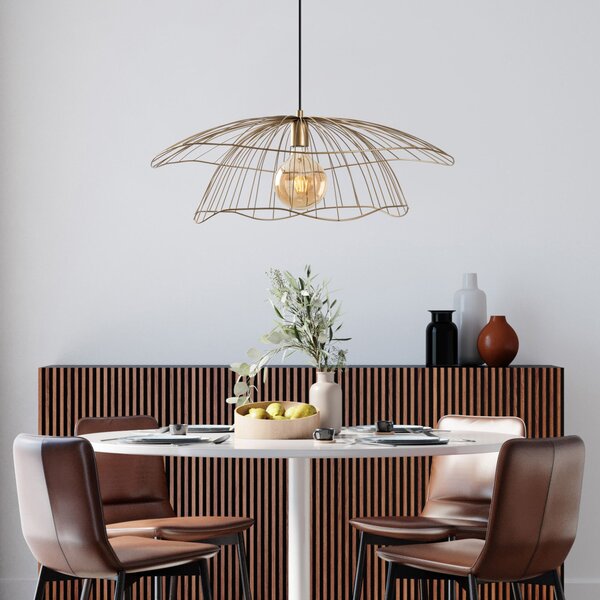 Mantar 6503-XL arany fém függőlámpa, Ø70 cm