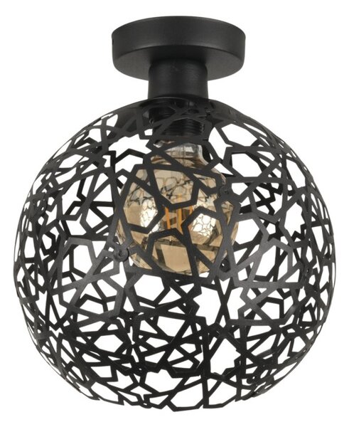 Selcuklu MR-785-M-P fekete fém függőlámpa, Ø25 cm