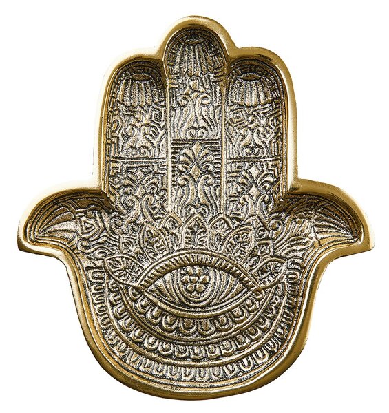 HAMSA dekor tál, Fatima keze 20 x 18cm