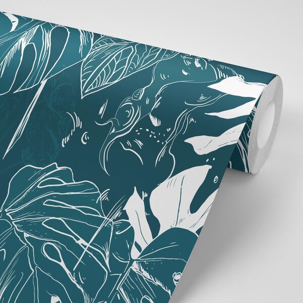 Tapéta trópusi monstera