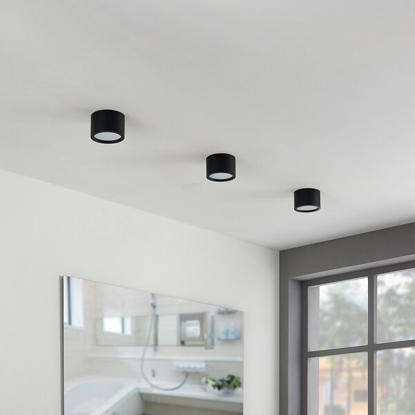 Mennyezeti Lámpa Arcchio, Nieva, dimmable, Fekete, Folyosó, Alumínium, Modern