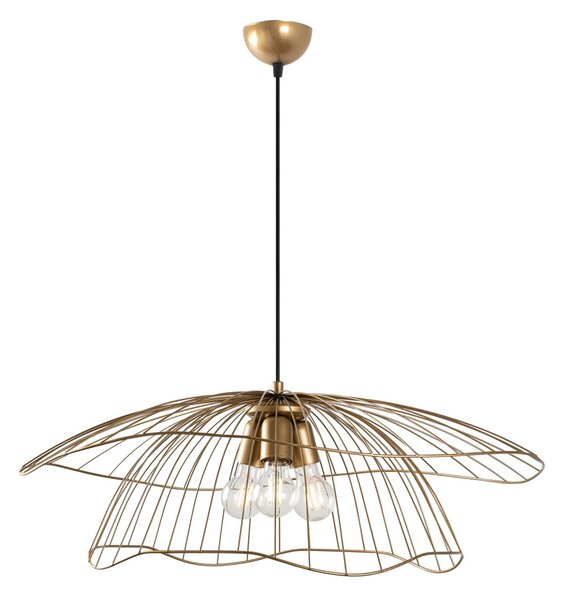 Mantar 6503-3-XL arany fém 3 izzós függőlámpa, Ø70 cm