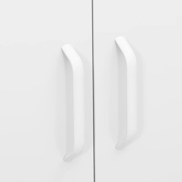 Fehér acél tárolószekrény 80 x 35 x 101,5 cm
