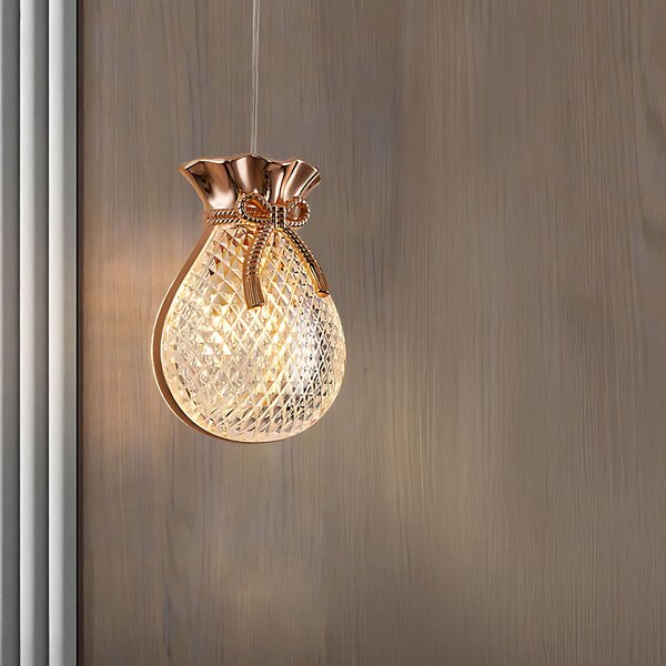 Függesztett mennyezeti lámpa LHJ107-1CP light rose gold