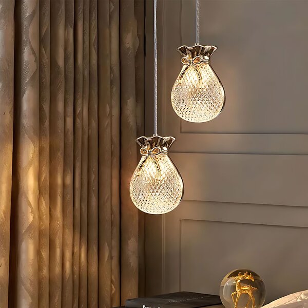 Függesztett mennyezeti lámpa LHJ107-1CP light rose gold